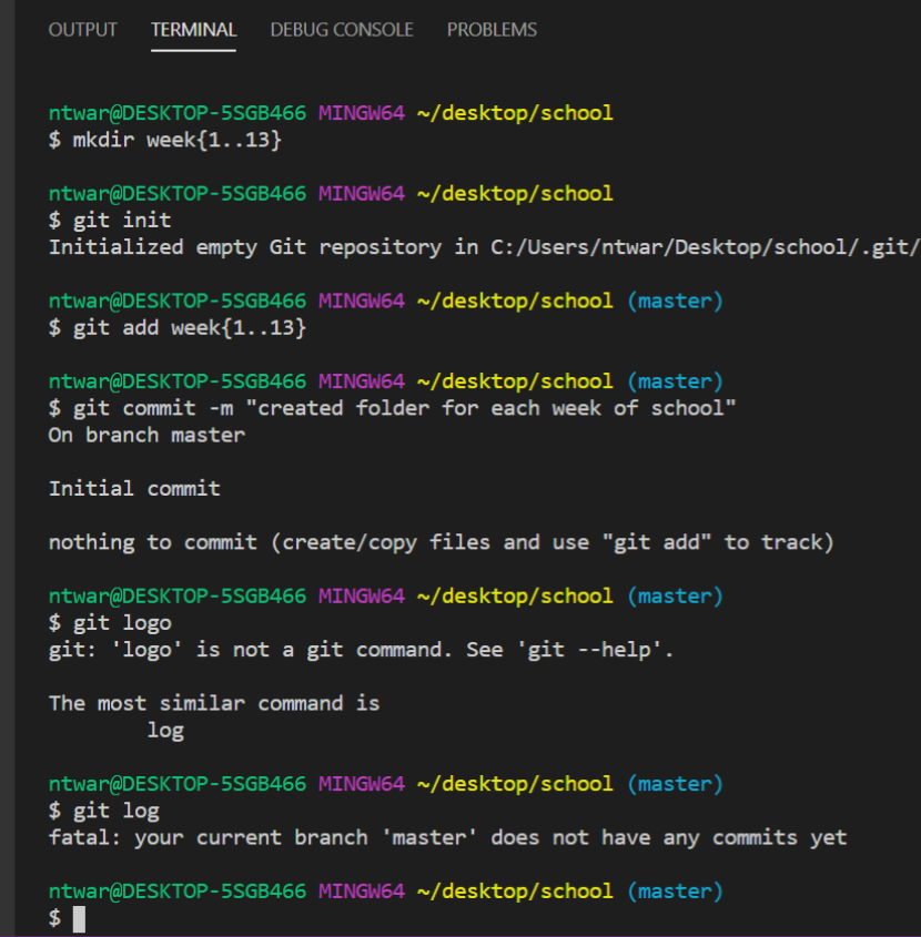 Git init, add, commit, log Git init, add, commit, log