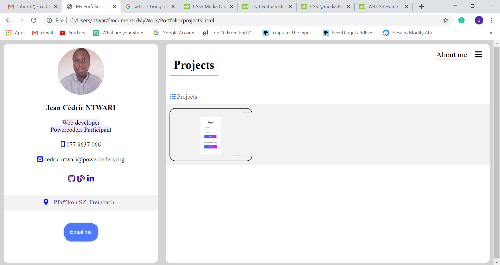 Small projects Small projects